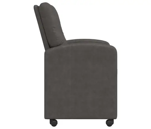 Ēdamkrēsli Ar Riteņiem 2 Pcs Melna 57 X 67 X 95 Cm Mākslīgā Āda Vidaxl