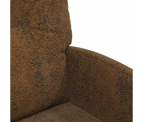 Ēdamkrēsli 2 Pcs Brūna 57 X 67 X 95 Cm Mākslīga Zamša Āda Vidaxl