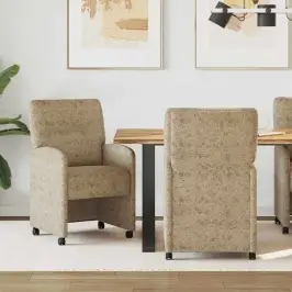 Ēdamkrēsli Ar Riteņiem 2 Pcs Gaiši Pelēka 57 X 67 X 95 Cm Vidaxl