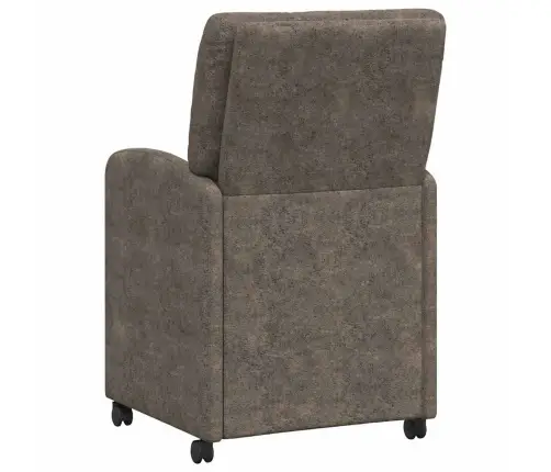 Ēdamkrēsli Ar Riteņiem 2 Pcs Tumši Pelēka 57 X 67 X 95 Cm Vidaxl