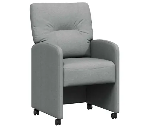 Valgomojo Kėdės 2 Pcs Šviesiai Pilka 57 X 67 X 95 Cm Audinys