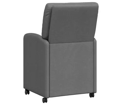 Ēdamkrēsli 2 Pcs Tumši Pelēka 57 X 67 X 95 Cm Audums Vidaxl