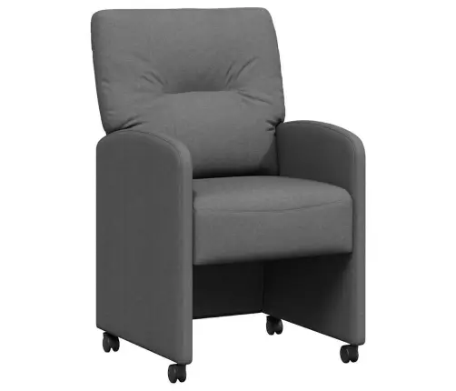 Ēdamkrēsli 2 Pcs Tumši Pelēka 57 X 67 X 95 Cm Audums Vidaxl