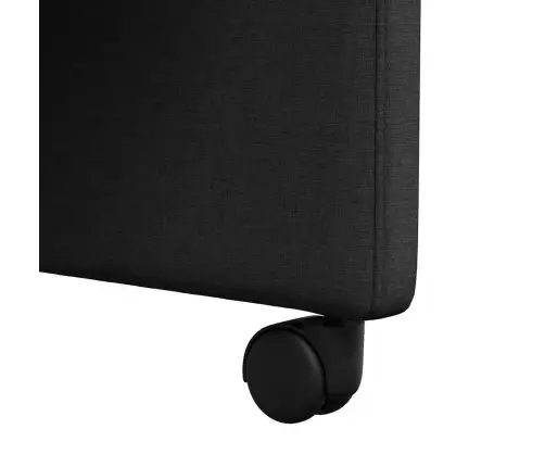 Ratastega Söögi-Toolid 2 Pcs Must 57 X 67 X 95 Cm Kangas