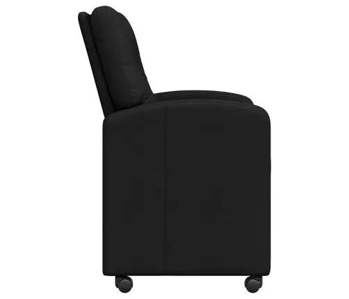 Ratastega Söögi-Toolid 2 Pcs Must 57 X 67 X 95 Cm Kangas