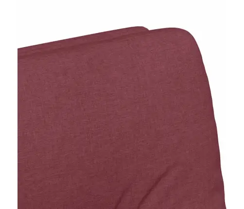 Ēdamkrēsli Ar Riteņiem 2 Pcs Vīnsarkans 57 X 67 X 95 Cm Audums Vidaxl