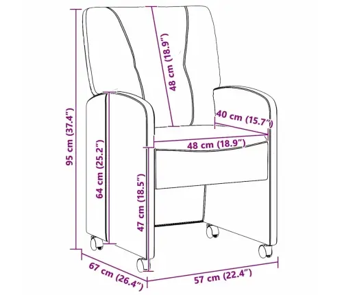 Valgomojo Kėdės 2 Pcs Tamsiai Žalia 57 X 67 X 95 Cm Audinys