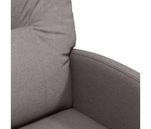 Valgomojo Kėdės Su Ratukais 2 Pcs Taupe 57 X 67 X 95 Cm Audinys