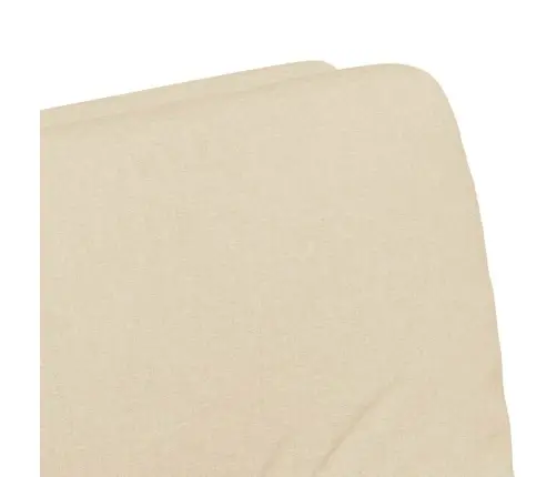 Valgomojo Kėdės Su Ratais 2 Pcs Kreminė 57 X 67 X 95 Cm Audinys