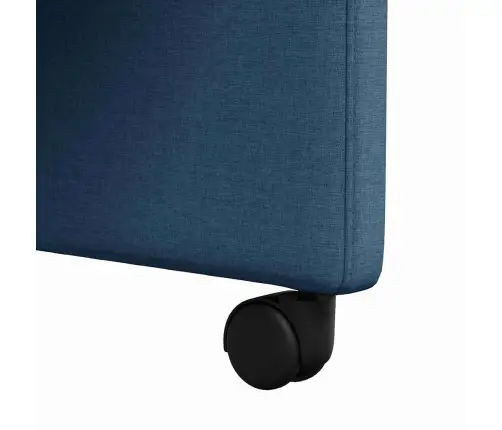 Söögitoa Toolid Ratastega 2 Pcs Sinine 57 X 67 X 95 Cm Kangas