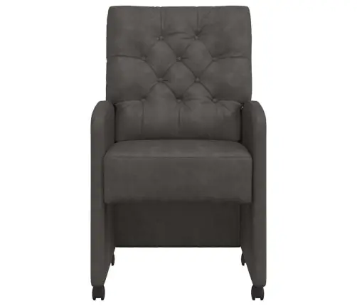 Ēdamkrēsli Ar Riteņiem 2 Pcs Melna 58 X 67 X 97 Cm Mākslīgā Āda Vidaxl