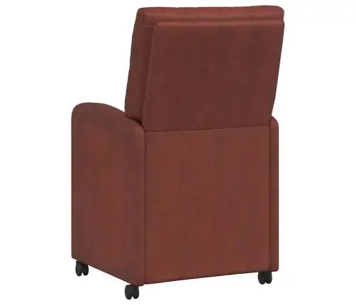 Ratastega Söögi-Toolid 2 Pcs Kläbiv Pruun 58 X 67 X 97 Cm