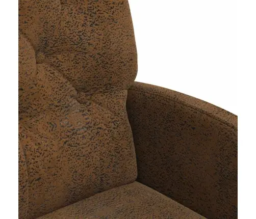 Ēdamkrēsli 2 Pcs Brūna 58 X 67 X 97 Cm Mākslīga Zamša Āda Vidaxl