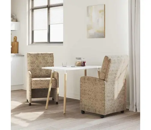 Valgomojo Kėdės Su Ratukais Su Ratais 2 Pcs Šviesiai Pilka