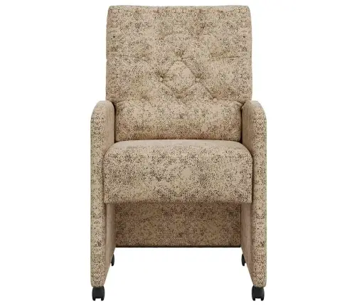 Valgomojo Kėdės Su Ratukais Su Ratais 2 Pcs Šviesiai Pilka