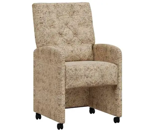 Valgomojo Kėdės Su Ratukais Su Ratais 2 Pcs Šviesiai Pilka