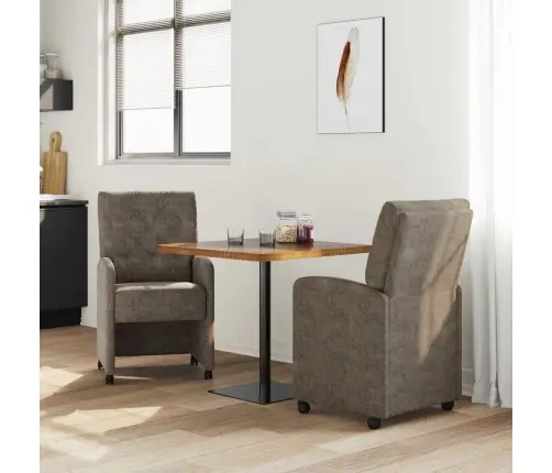 Ratastega Söögi-Toolid Ratastega 2 Pcs Tumehall 58 X 67 X 97 Cm