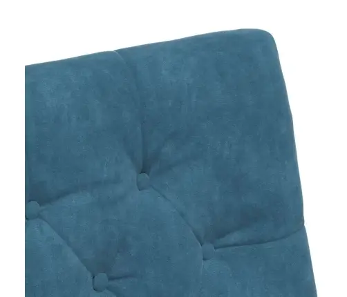 Ēdamkrēsli Ar Riteņiem 2 Pcs Zila 58 X 67 X 97 Cm Samts Vidaxl