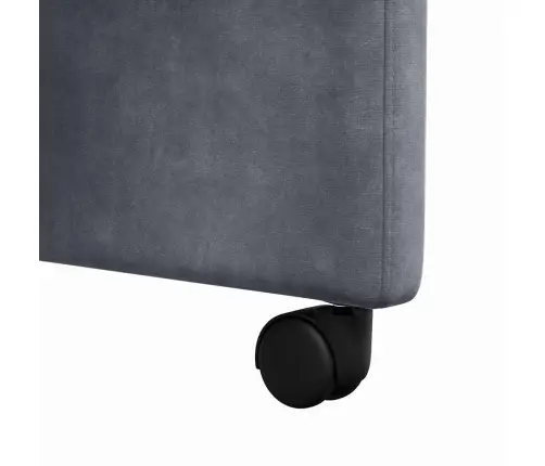 Ēdamkrēsli Ar Riteņiem 2 Pcs Tumši Pelēka 58 X 67 X 97 Cm Samts Vidaxl