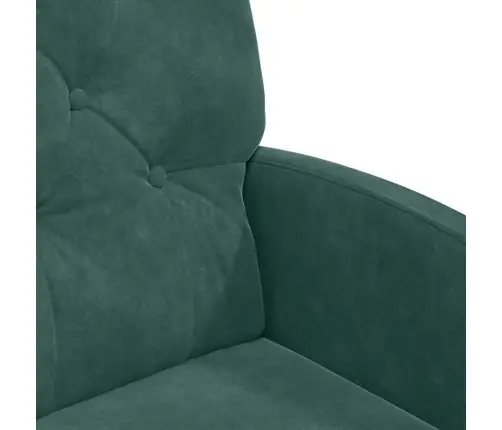 Ēdamkrēsli Ar Riteņiem 2 Pcs Tumši Zaļa 58 X 67 X 97 Cm Samts Vidaxl