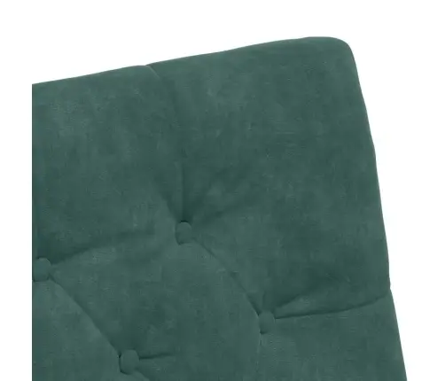 Ēdamkrēsli Ar Riteņiem 2 Pcs Tumši Zaļa 58 X 67 X 97 Cm Samts Vidaxl