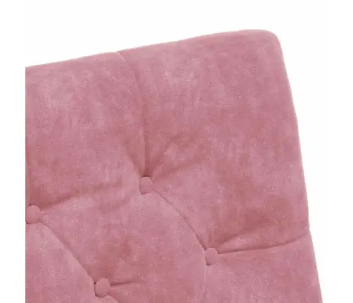 Ēdamkrēsli Ar Riteņiem 2 Pcs Rozā 58 X 67 X 97 Cm Samts Vidaxl