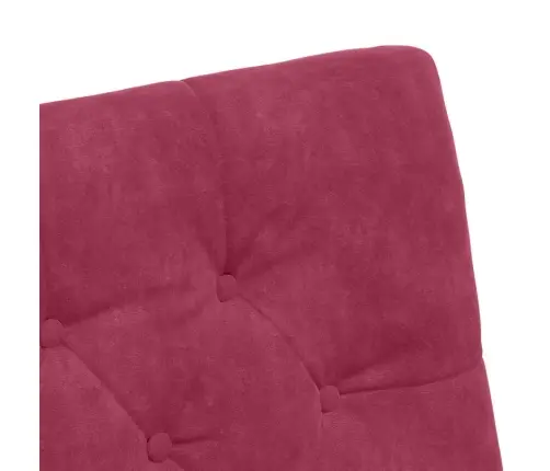 Ratastega Söögi-Toolid 2 Pcs Veinipunane 58 X 67 X 97 Cm Samet