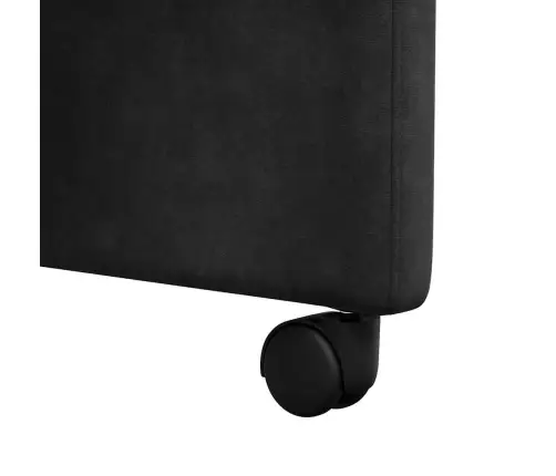 Ēdamkrēsli Ar Riteņiem 2 Pcs Melna 58 X 67 X 97 Cm Samts Vidaxl