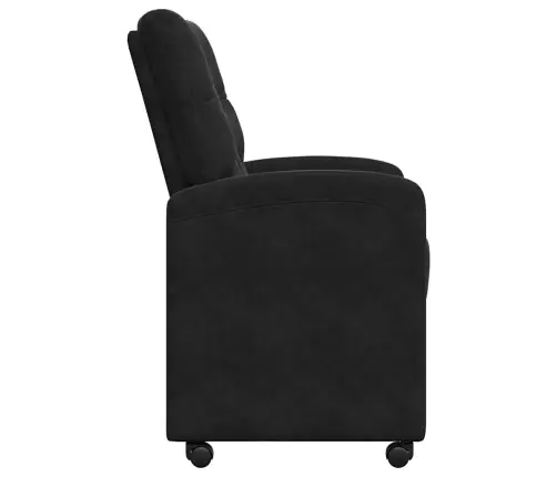 Ēdamkrēsli Ar Riteņiem 2 Pcs Melna 58 X 67 X 97 Cm Samts Vidaxl