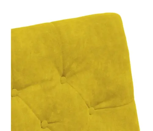 Ēdamkrēsli Ar Riteņiem 2 Pcs Dzeltena 58 X 67 X 97 Cm Samts Vidaxl