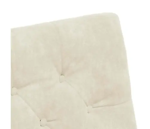 Ēdamkrēsli Ar Riteņiem 2 Pcs Krēmkrāsa 58 X 67 X 97 Cm Samts Vidaxl