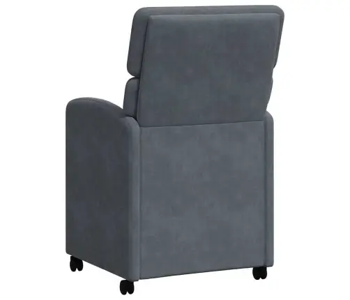 Valgomojo Kėdės 2 Pcs Tamsiai Pilka 58 X 65 X 98 Cm Aksomas