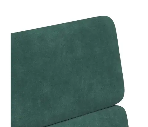 Ēdamkrēsli Ar Riteņiem 2 Pcs Tumši Zaļa 58 X 65 X 98 Cm Samts Vidaxl