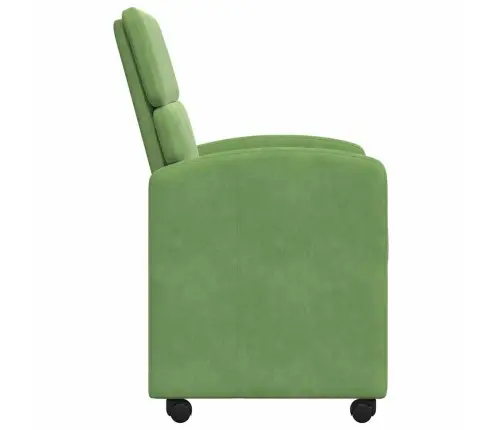 Ēdamkrēsli Ar Riteņiem 2 Pcs Gaiši Zaļa 58 X 65 X 98 Cm Samts Vidaxl