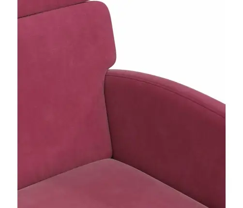 Ēdamkrēsli Ar Riteņiem 2 Pcs Vīnsarkans 58 X 65 X 98 Cm Samts Vidaxl