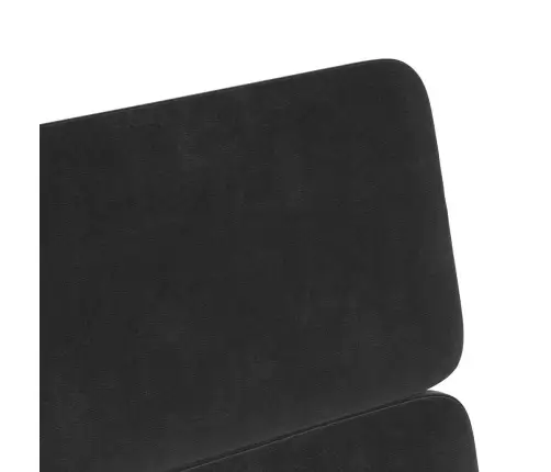 Valgomojo Kėdės Su Ratais 2 Pcs Juoda 58 X 65 X 98 Cm Aksomas