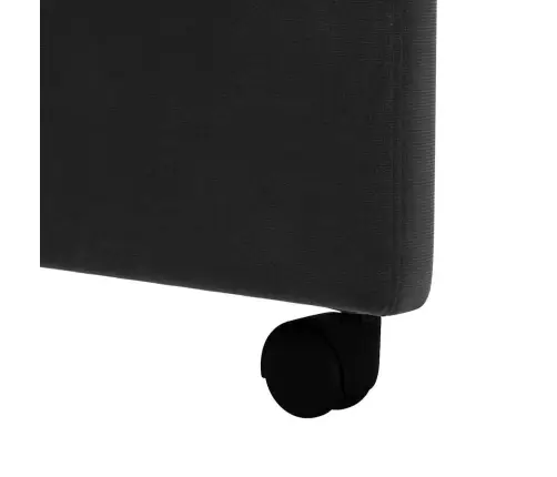 Valgomojo Kėdės Su Ratais 2 Pcs Juoda 58 X 65 X 98 Cm Aksomas