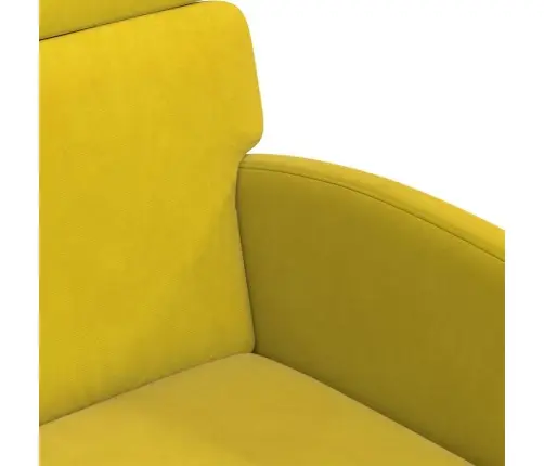 Ēdamkrēsli Ar Riteņiem 2 Pcs Dzeltena 58 X 65 X 98 Cm Samts Vidaxl