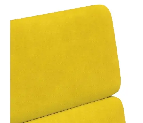 Ēdamkrēsli Ar Riteņiem 2 Pcs Dzeltena 58 X 65 X 98 Cm Samts Vidaxl