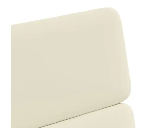 Ēdamkrēsli 2 Pcs Krēmkrāsa 58 X 65 X 98 Cm Mākslīgā Āda Vidaxl