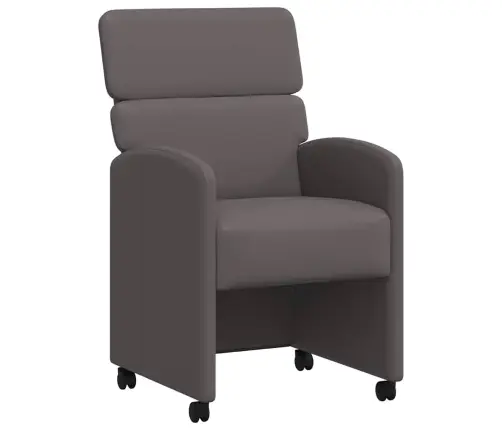 Ratastega Söögi-Toolid 2 Pcs Hall 58 X 65 X 98 Cm Kunstnahk