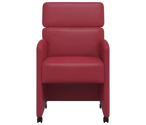 Ēdamkrēsli 2 Pcs Vīnsarkans 58 X 65 X 98 Cm Mākslīgā Āda Vidaxl