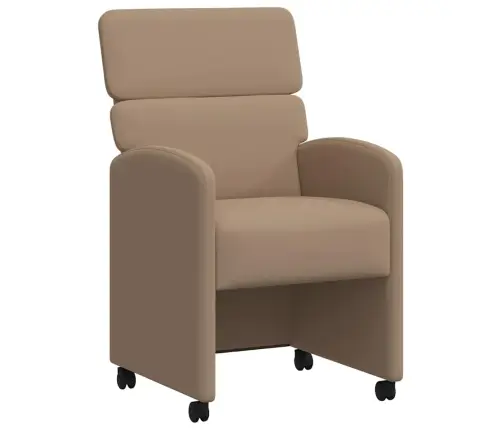 Ēdamkrēsli 2 Pcs Kapučīno 58 X 65 X 98 Cm Mākslīgā Āda Vidaxl