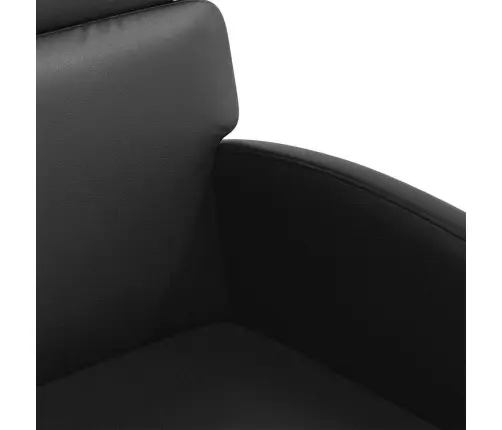 Ratastega Söögi-Toolid 2 Pcs Must 58 X 65 X 98 Cm Kunstnahk