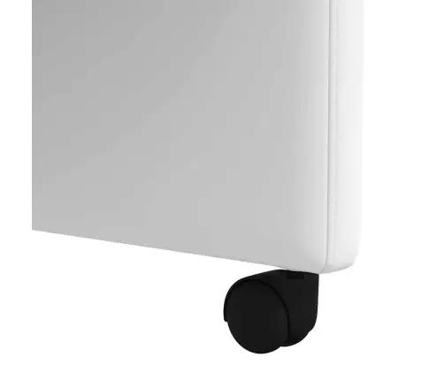 Valgomojo Kėdės 2 Pcs Balta 58 X 65 X 98 Cm Dirbtinė Oda