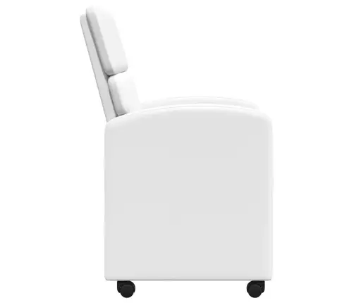 Valgomojo Kėdės 2 Pcs Balta 58 X 65 X 98 Cm Dirbtinė Oda