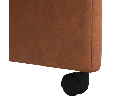 Ēdamkrēsli Ar Riteņiem 2 Pcs Brūna 57 X 67 X 98 Cm Mākslīgā Āda Vidaxl