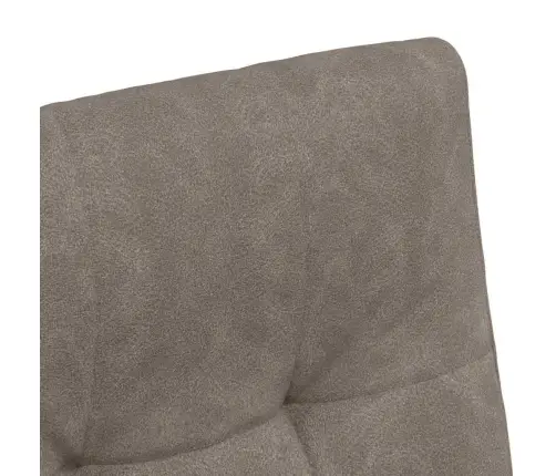 Ēdamkrēsli 2 Pcs Pelēka 57 X 67 X 98 Cm Mākslīgā Āda Vidaxl