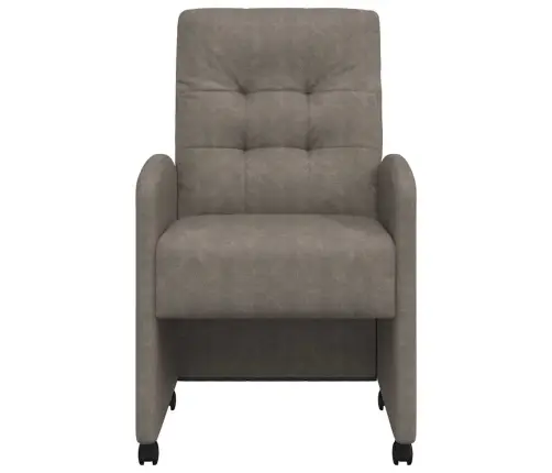 Ēdamkrēsli 2 Pcs Pelēka 57 X 67 X 98 Cm Mākslīgā Āda Vidaxl