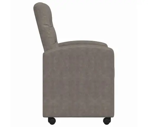 Ēdamkrēsli 2 Pcs Pelēka 57 X 67 X 98 Cm Mākslīgā Āda Vidaxl